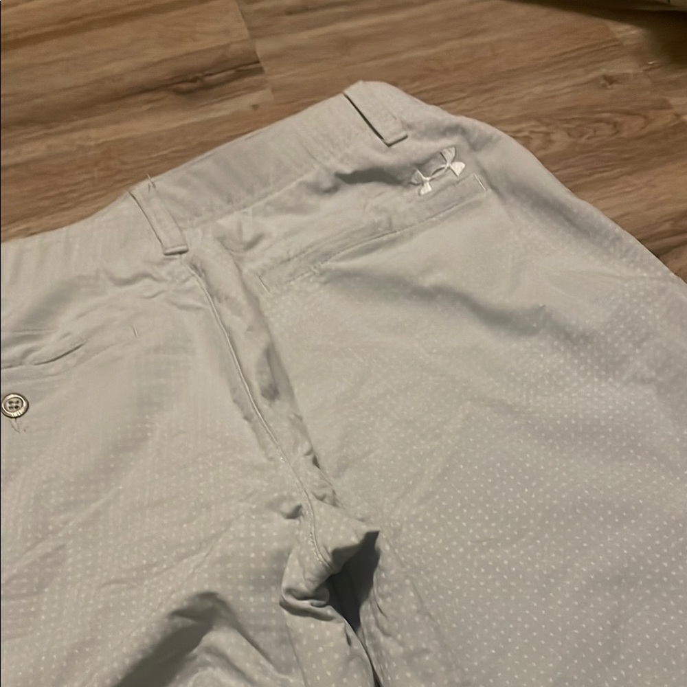 Light gray Flat Front Casual Shorts - Picture 8 of 8